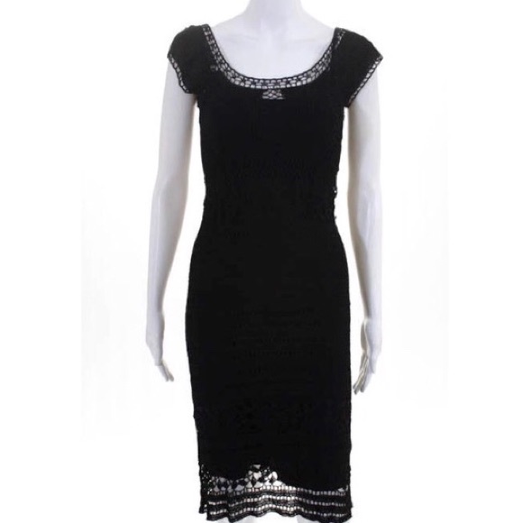 Victoria's Secret Dresses & Skirts - Hugo Buscati Collection Crochet Knit Cutout Dress